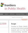 Frontiers in Public Health雜志封面